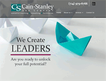 Tablet Screenshot of cain-stanley.com